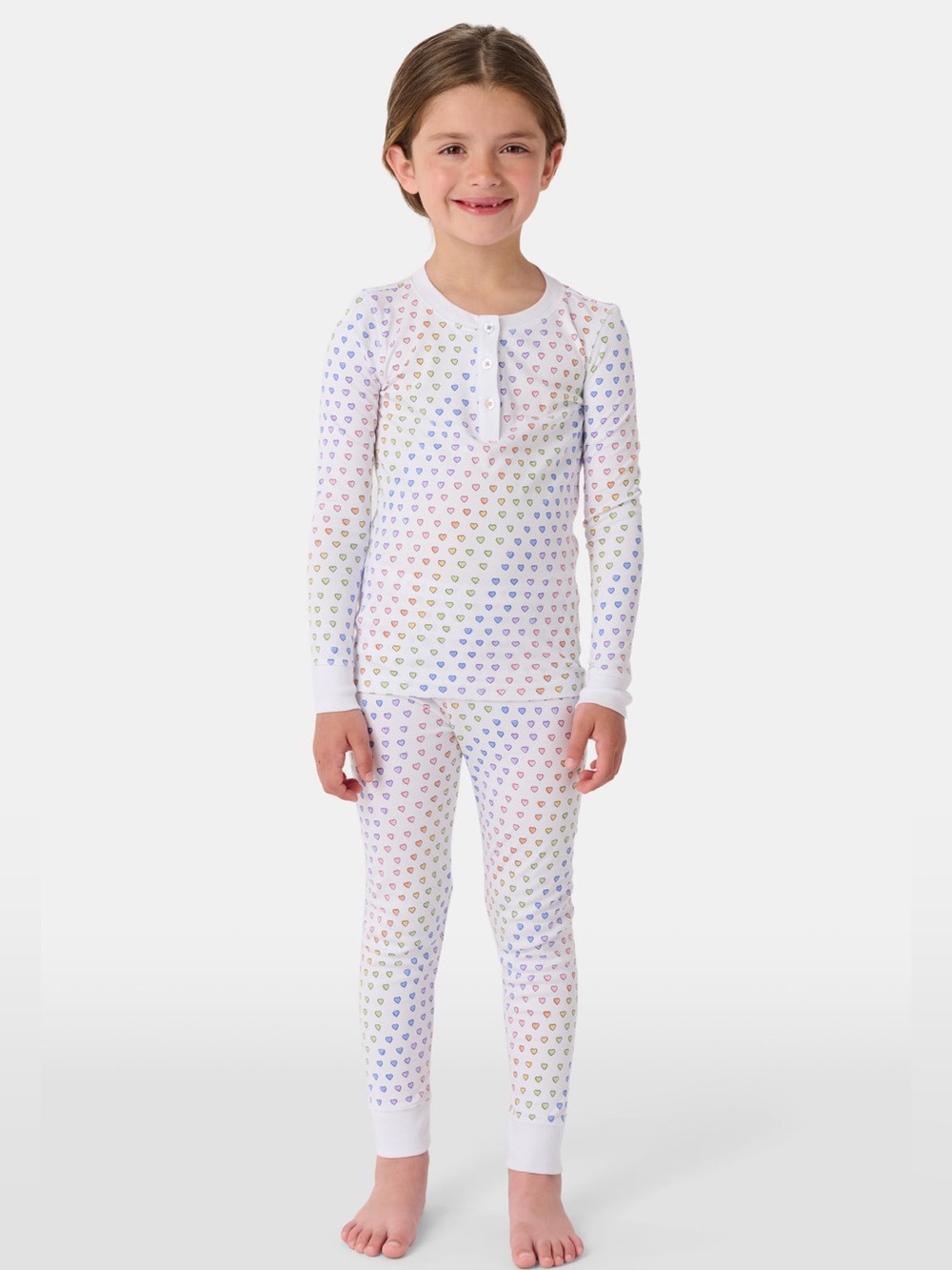 ✨Roller Rabbit Rainbow Disco Hearts Pajamas in 4T (Fits like 3T) in Pima Cotton✨